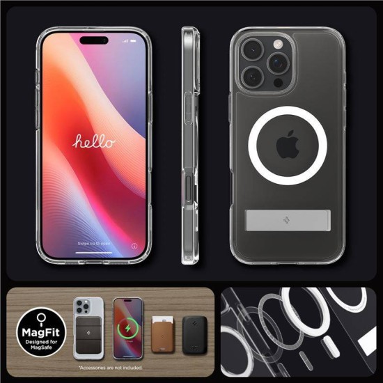 Husa Spigen Ultra Hybrid S MagSafe compatibila cu iPhone 16 Pro Crystal Clear (Spigen, iPhone 15 Pro) by www.silkase.ro Husa Spigen Ultra Hybrid S MagSafe compatibila cu iPhone 16 Pro Crystal Clear (iPhone 15 Pro, ACS08142) by www.silkase.ro
