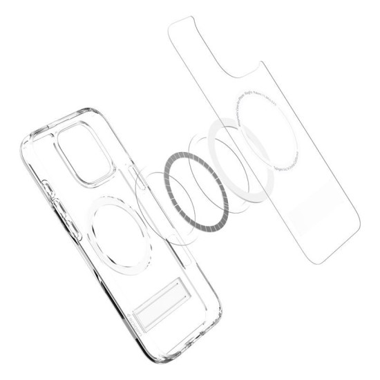 Husa Spigen Ultra Hybrid S MagSafe compatibila cu iPhone 16 Pro Crystal Clear (Spigen, iPhone 15 Pro) by www.silkase.ro Husa Spigen Ultra Hybrid S MagSafe compatibila cu iPhone 16 Pro Crystal Clear (iPhone 15 Pro, ACS08142) by www.silkase.ro