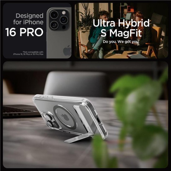 Husa Spigen Ultra Hybrid S MagSafe compatibila cu iPhone 16 Pro Graphite (Spigen, iPhone 15 Pro) by www.silkase.ro Husa Spigen Ultra Hybrid S MagSafe compatibila cu iPhone 16 Pro Graphite (iPhone 15 Pro, ACS08143) by www.silkase.ro