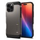 Husa Spigen Tough Armor MagSafe compatibila cu iPhone 16 Pro Gunmetal (iPhone 15 Pro, ACS08145) by www.silkase.ro