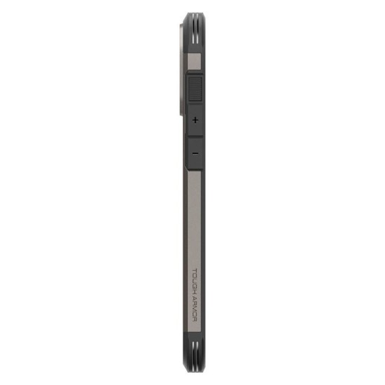 Husa Spigen Tough Armor MagSafe compatibila cu iPhone 16 Pro Gunmetal (iPhone 15 Pro, ACS08145) by www.silkase.ro