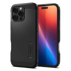 Husa Spigen Tough Armor MagSafe compatibila cu iPhone 16 Pro Black
