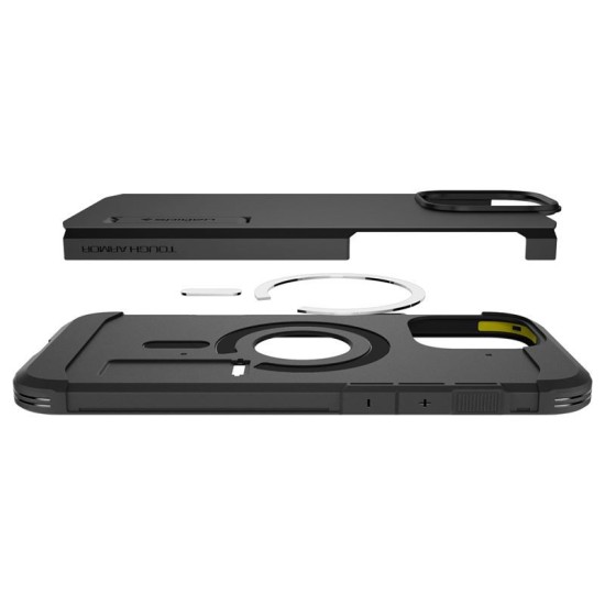 Husa Spigen Tough Armor MagSafe compatibila cu iPhone 16 Pro Black (Spigen, iPhone 15 Pro) by www.silkase.ro Husa Spigen Tough Armor MagSafe compatibila cu iPhone 16 Pro Black (iPhone 15 Pro, ACS08146) by www.silkase.ro