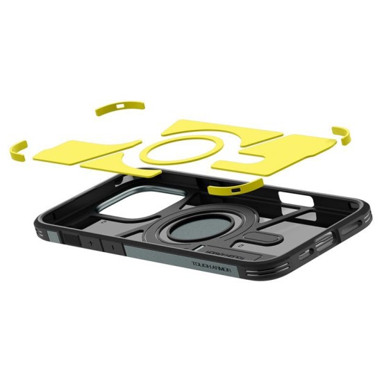 Husa Spigen Tough Armor MagSafe compatibila cu iPhone 16 Pro Green (Spigen, iPhone 15 Pro) by www.silkase.ro Husa Spigen Tough Armor MagSafe compatibila cu iPhone 16 Pro Green (iPhone 15 Pro, ACS08148) by www.silkase.ro