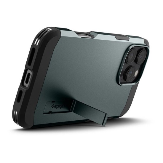 Husa Spigen Tough Armor MagSafe compatibila cu iPhone 16 Pro Green (Spigen, iPhone 15 Pro) by www.silkase.ro Husa Spigen Tough Armor MagSafe compatibila cu iPhone 16 Pro Green (iPhone 15 Pro, ACS08148) by www.silkase.ro