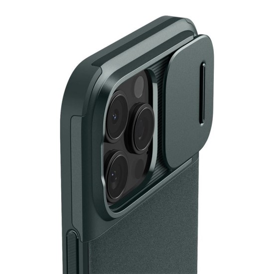 Husa Spigen Optik Armor MagSafe compatibila cu iPhone 16 Pro Green (Spigen, iPhone 15 Pro) by www.silkase.ro Husa Spigen Optik Armor MagSafe compatibila cu iPhone 16 Pro Green (iPhone 15 Pro, ACS08150) by www.silkase.ro