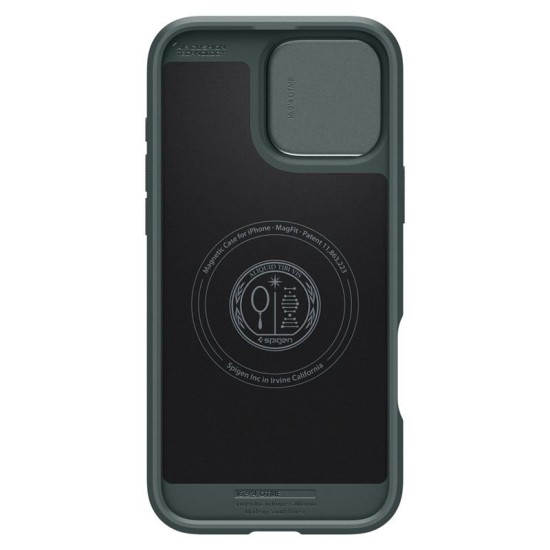 Husa Spigen Optik Armor MagSafe compatibila cu iPhone 16 Pro Green (Spigen, iPhone 15 Pro) by www.silkase.ro Husa Spigen Optik Armor MagSafe compatibila cu iPhone 16 Pro Green (iPhone 15 Pro, ACS08150) by www.silkase.ro