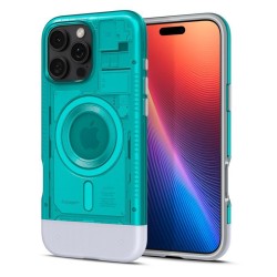 Husa Spigen Classic C1 Mag MagSafe pentru iPhone 16 Pro, turcoaz