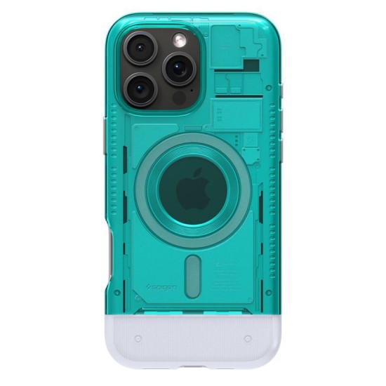 Husa Spigen Classic C1 Mag MagSafe pentru iPhone 16 Pro, turcoaz (iPhone 15 Pro, ACS08153) by www.silkase.ro