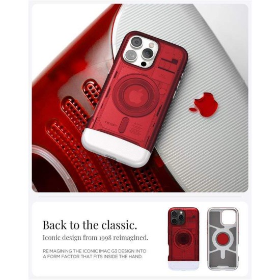Husa Spigen Classic C1 Mag pentru iPhone 16 Pro, rosu (Spigen, iPhone 15 Pro) by www.silkase.ro Husa Spigen Classic C1 Mag pentru iPhone 16 Pro, rosu (iPhone 15 Pro, ACS08154) by www.silkase.ro