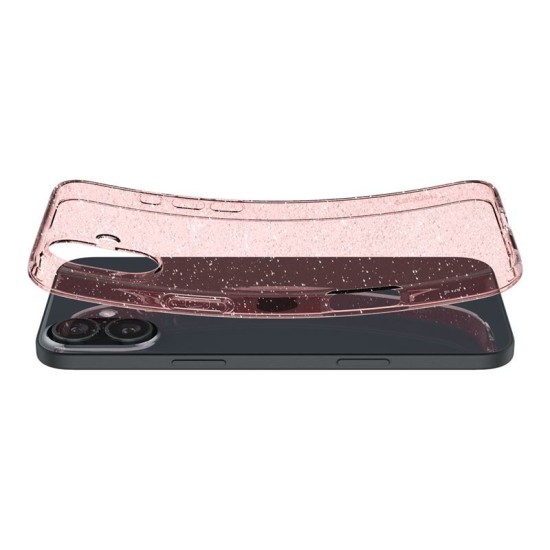 Husa Spigen Liquid Crystal compatibila cu iPhone 16 Glitter Rose (Spigen, iPhone 16) by www.silkase.ro Husa Spigen Liquid Crystal compatibila cu iPhone 16 Glitter Rose (iPhone 16, ACS08193) by www.silkase.ro