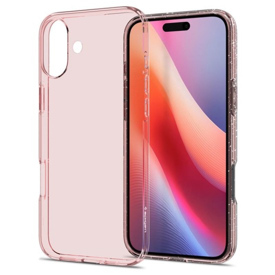Husa Spigen Liquid Crystal compatibila cu iPhone 16 Glitter Rose (Spigen, iPhone 16) by www.silkase.ro Husa Spigen Liquid Crystal compatibila cu iPhone 16 Glitter Rose (iPhone 16, ACS08193) by www.silkase.ro
