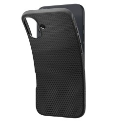 Husa Spigen Liquid Air compatibila cu iPhone 16 Matte Black