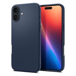 Husa Spigen Liquid Air compatibila cu iPhone 16 Navy Blue