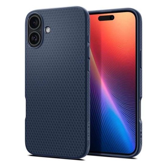 Husa Spigen Liquid Air compatibila cu iPhone 16 Navy Blue (Spigen, iPhone 16) by www.silkase.ro Husa Spigen Liquid Air compatibila cu iPhone 16 Navy Blue (iPhone 16, ACS08195) by www.silkase.ro