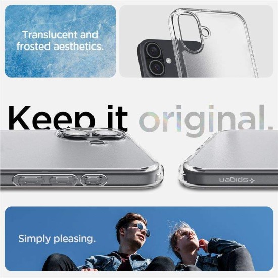Husa Spigen Ultra Hybrid compatibila cu iPhone 16 Frost Clear (Spigen, iPhone 16) by www.silkase.ro Husa Spigen Ultra Hybrid compatibila cu iPhone 16 Frost Clear (iPhone 16, ACS08199) by www.silkase.ro
