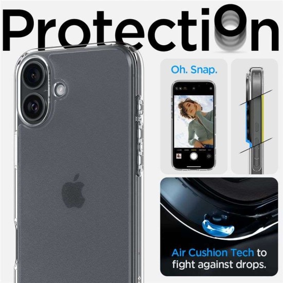 Husa Spigen Ultra Hybrid compatibila cu iPhone 16 Frost Clear (Spigen, iPhone 16) by www.silkase.ro Husa Spigen Ultra Hybrid compatibila cu iPhone 16 Frost Clear (iPhone 16, ACS08199) by www.silkase.ro