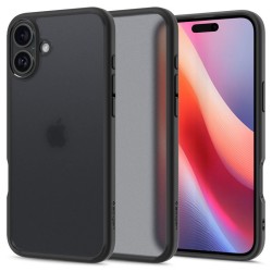 Husa Spigen Ultra Hybrid compatibila cu iPhone 16 Frost Black