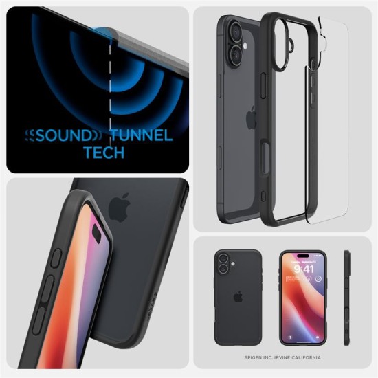 Husa pentru iPhone 16 - Spigen Ultra Hybrid - Matte Black (Spigen, iPhone 16) by www.silkase.ro Husa pentru iPhone 16 - Spigen Ultra Hybrid - Matte Black (iPhone 16, ACS08201) by www.silkase.ro