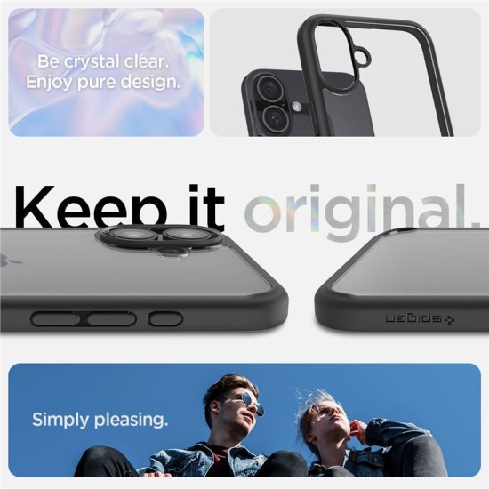 Husa pentru iPhone 16 - Spigen Ultra Hybrid - Matte Black (Spigen, iPhone 16) by www.silkase.ro Husa pentru iPhone 16 - Spigen Ultra Hybrid - Matte Black (iPhone 16, ACS08201) by www.silkase.ro