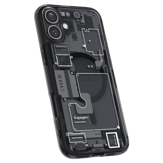 Husa Spigen Ultra Hybrid MagSafe compatibila cu iPhone 16 Zero One (Spigen, iPhone 16) by www.silkase.ro Husa Spigen Ultra Hybrid MagSafe compatibila cu iPhone 16 Zero One (iPhone 16, ACS08208) by www.silkase.ro