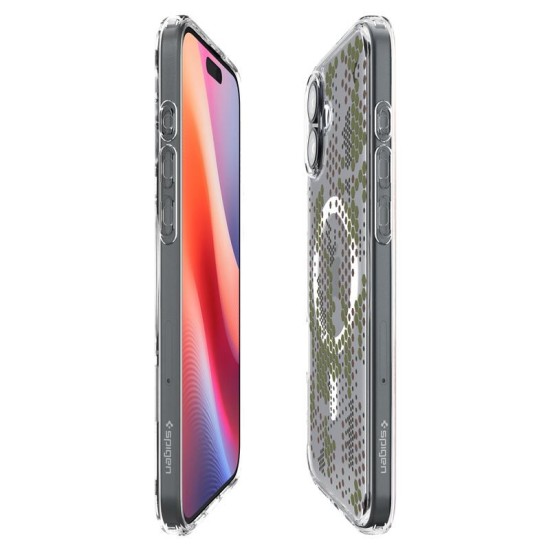 Husa Spigen Ultra Hybrid MagSafe compatibila cu iPhone 16 Digital Camo (Spigen, iPhone 16) by www.silkase.ro Husa Spigen Ultra Hybrid MagSafe compatibila cu iPhone 16 Digital Camo (iPhone 16, ACS08210) by www.silkase.ro
