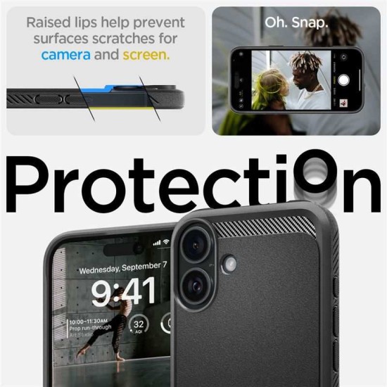 Husa Spigen Rugged Armor MagSafe compatibila cu iPhone 16 Matte Black (Spigen, iPhone 16) by www.silkase.ro Husa Spigen Rugged Armor MagSafe compatibila cu iPhone 16 Matte Black (iPhone 16, ACS08214) by www.silkase.ro