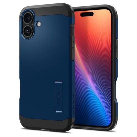 Husa Spigen Tough Armor MagSafe compatibila cu iPhone 16 Navy Blue (Spigen, iPhone 16) by www.silkase.ro Husa Spigen Tough Armor MagSafe compatibila cu iPhone 16 Navy Blue (iPhone 16, ACS08217) by www.silkase.ro