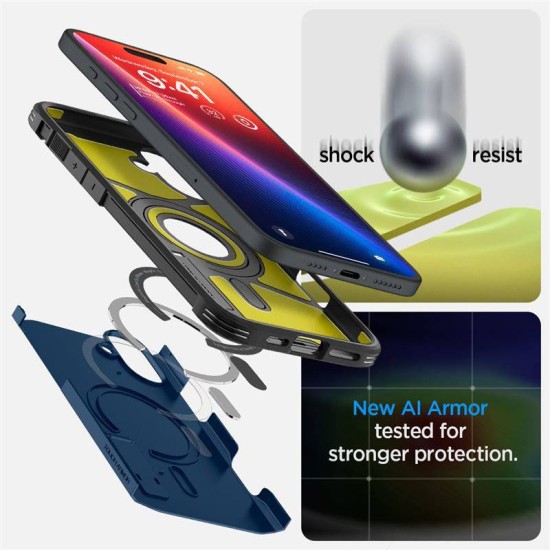 Husa Spigen Tough Armor MagSafe compatibila cu iPhone 16 Navy Blue (Spigen, iPhone 16) by www.silkase.ro Husa Spigen Tough Armor MagSafe compatibila cu iPhone 16 Navy Blue (iPhone 16, ACS08217) by www.silkase.ro
