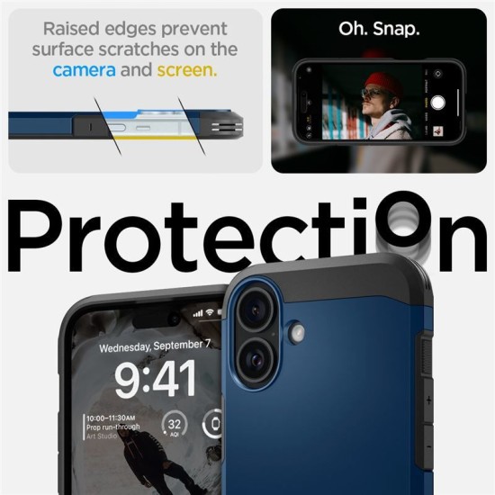 Husa Spigen Tough Armor MagSafe compatibila cu iPhone 16 Navy Blue (Spigen, iPhone 16) by www.silkase.ro Husa Spigen Tough Armor MagSafe compatibila cu iPhone 16 Navy Blue (iPhone 16, ACS08217) by www.silkase.ro