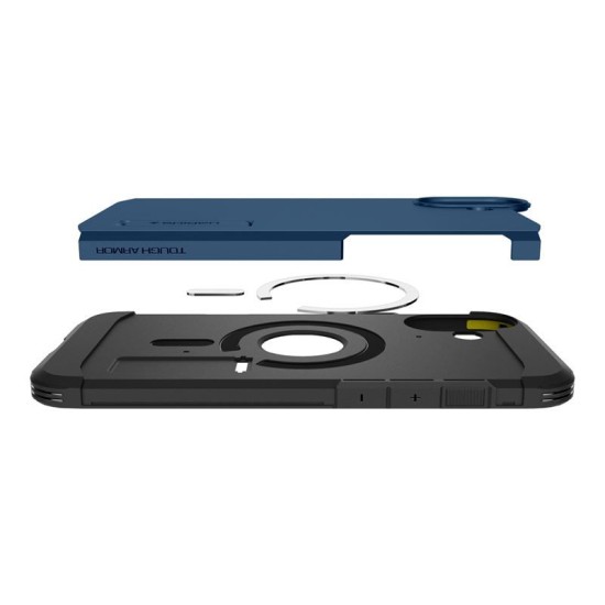 Husa Spigen Tough Armor MagSafe compatibila cu iPhone 16 Navy Blue (Spigen, iPhone 16) by www.silkase.ro Husa Spigen Tough Armor MagSafe compatibila cu iPhone 16 Navy Blue (iPhone 16, ACS08217) by www.silkase.ro