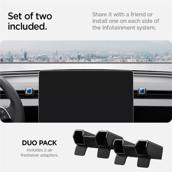 Adaptor pentru odorizant auto Spigen pentru Tesla Model 3 2024, negru (Accesorii auto, ACP08262) by www.silkase.ro