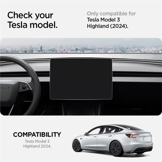 Adaptor pentru odorizant auto Spigen pentru Tesla Model 3 2024, negru (Accesorii auto, ACP08262) by www.silkase.ro