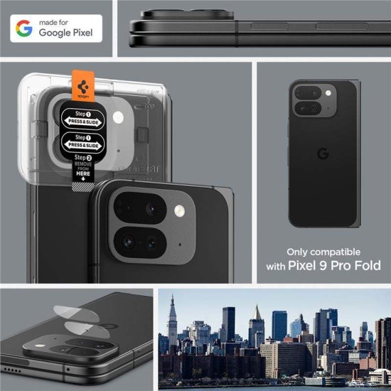 Pachet de 2 Spigen Glass tR EZ Fit Optik, transparent - Google Pixel 9 Pro Fold (Pixel 9 Pro Fold, AGL08269) by www.silkase.ro