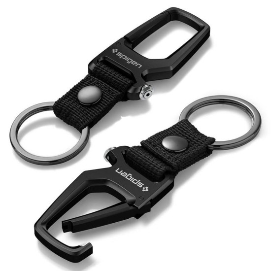 Set 2 carabine cu inel pentru chei Spigen, negre (Spigen, Ingredi) by www.silkase.ro Set 2 carabine cu inel pentru chei Spigen, negre (Diverse accesorii, AHP08270) by www.silkase.ro
