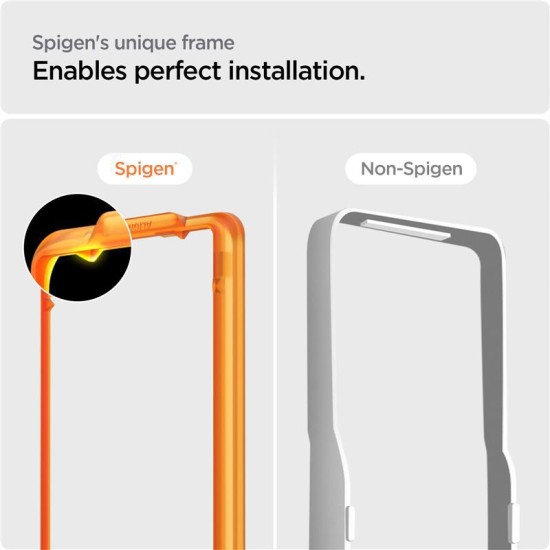 Set 2 folii sticla transparente cu sistem de montare Case friendly Spigen ALM GLAStR SLIM compatibil cu Sony Xperia 1 VI (Ingredi, AGL08271) by www.silkase.ro