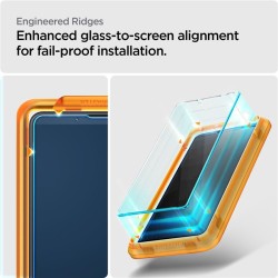 Set 2 folii sticla transparente cu sistem de montare Case friendly Spigen ALM GLAStR SLIM compatibil cu Sony Xperia 1 VI Set 2 folii sticla transparente cu sistem de montare Case friendly Spigen ALM GLAStR SLIM compatibil cu Sony Xperia 1 VI
