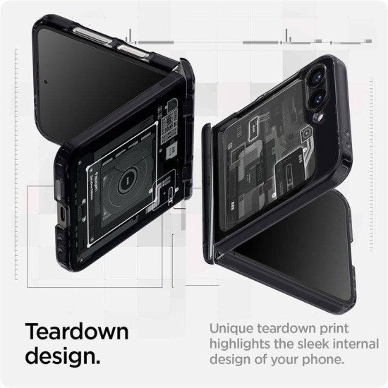 Spigen Ultra Hybrid Pro, Samsung Galaxy Z Flip6/7 FE, Zero One, negru (Spigen, Z Flip 7 FE) by www.silkase.ro Spigen Ultra Hybrid Pro, Samsung Galaxy Z Flip6/7 FE, Zero One, negru (Z Flip 7 FE, ACS08289) by www.silkase.ro