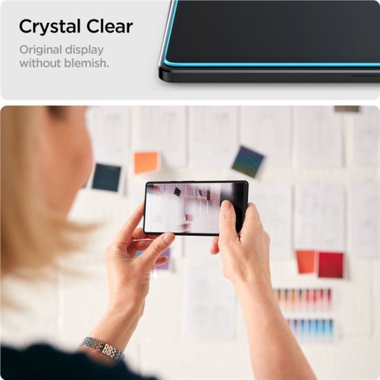 Set 2 folii sticla transparente Case friendly Spigen GLAStR SLIM compatibil cu Xiaomi Redmi Note 13 5G (Ingredi, AGL08294) by www.silkase.ro