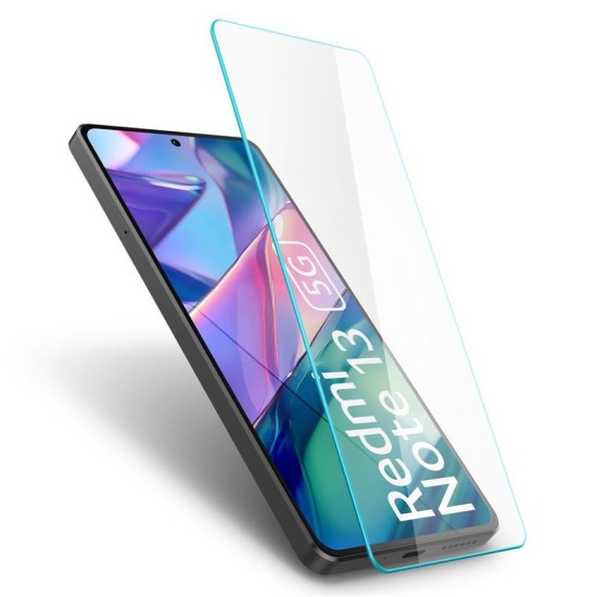Set 2 folii sticla transparente Case friendly Spigen GLAStR SLIM compatibil cu Xiaomi Redmi Note 13 5G (Ingredi, AGL08294) by www.silkase.ro