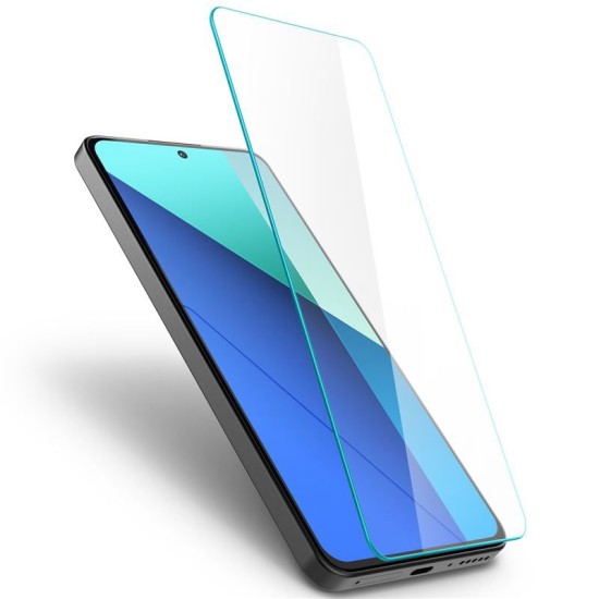 Set 2 folii sticla transparente Case friendly Spigen GLAStR SLIM compatibil cu Xiaomi Redmi Note 13 4G (Ingredi, AGL08295) by www.silkase.ro