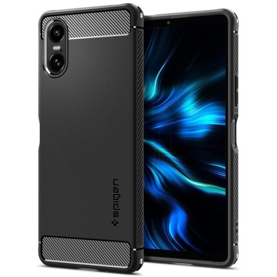 Husa Spigen Rugged Armor compatibila cu Sony Xperia 10 VI Matte Black (Spigen, Xperia 10 VI) by www.silkase.ro Husa Spigen Rugged Armor compatibila cu Sony Xperia 10 VI Matte Black (Xperia 10 VI, ACS08298) by www.silkase.ro