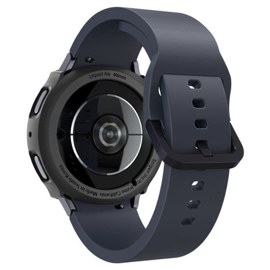 Husa Spigen Liquid Air compatibila cu Samsung Galaxy Watch 7 40mm Matte Black (Ingredi, ACS07899) by www.silkase.ro
