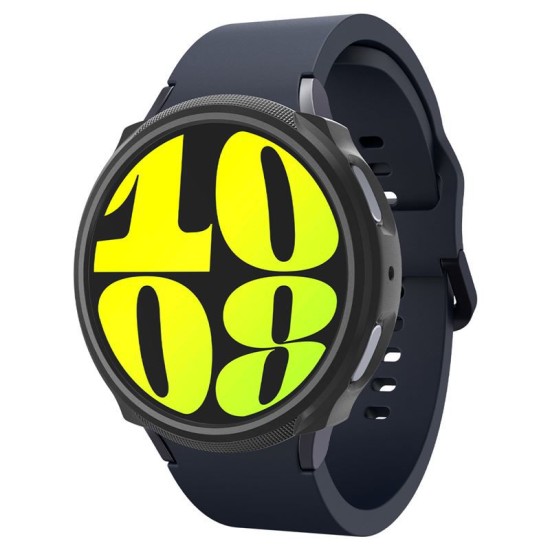 Husa Spigen Liquid Air compatibila cu Samsung Galaxy Watch 7 40mm Matte Black (Ingredi, ACS07899) by www.silkase.ro