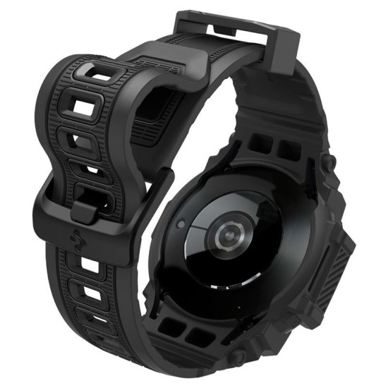 Husa Spigen Rugged Armor Pro compatibila cu Samsung Galaxy Watch 7 40mm Matte Black (Ingredi, ACS08336) by www.silkase.ro