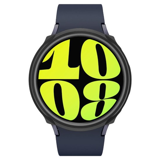 Husa Spigen Liquid Air compatibila cu Samsung Galaxy Watch 7 44mm Matte Black (Ingredi, ACS07900) by www.silkase.ro