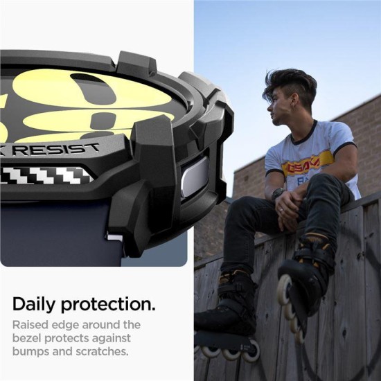 Husa Spigen Rugged Armor compatibila cu Samsung Galaxy Watch 7 44mm Matte Black (Spigen, Ingredi) by www.silkase.ro Husa Spigen Rugged Armor compatibila cu Samsung Galaxy Watch 7 44mm Matte Black (Ingredi, ACS08337) by www.silkase.ro