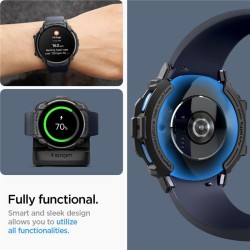 Husa Spigen Rugged Armor compatibila cu Samsung Galaxy Watch 7 44mm Matte Black Husa Spigen Rugged Armor compatibila cu Samsung Galaxy Watch 7 44mm Matte Black