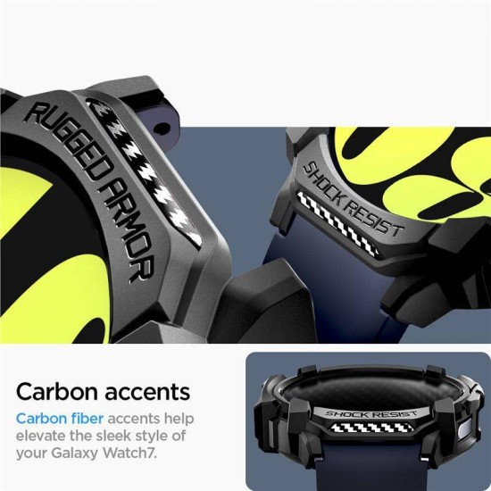 Husa Spigen Rugged Armor compatibila cu Samsung Galaxy Watch 7 44mm Matte Black (Spigen, Ingredi) by www.silkase.ro Husa Spigen Rugged Armor compatibila cu Samsung Galaxy Watch 7 44mm Matte Black (Ingredi, ACS08337) by www.silkase.ro