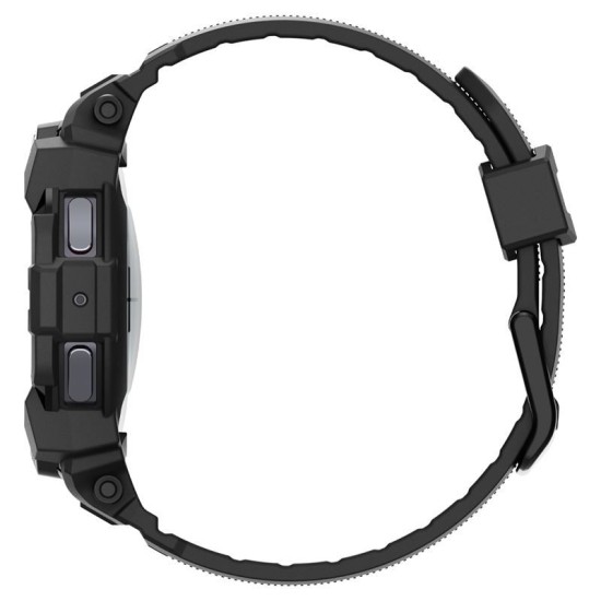 Husa Spigen Rugged Armor Pro compatibila cu Samsung Galaxy Watch 7 44mm Matte Black (Ingredi, ACS08338) by www.silkase.ro